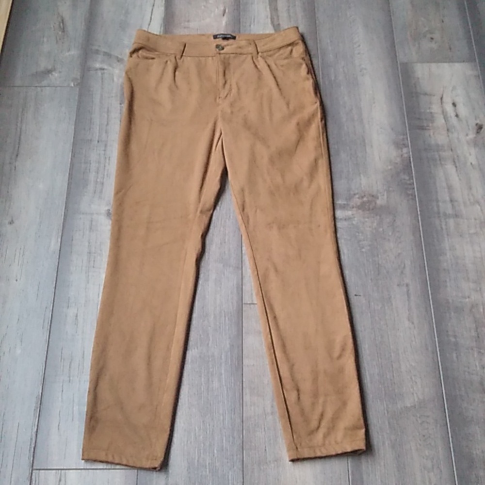 JOHN MARK BROWN VELVET VELOUR PANTS SIZE 4